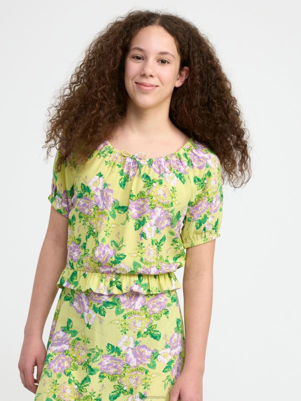 îmbrăcăminte VHZ2F2921 bluză cu mâneci bufante copii var usor Lindex