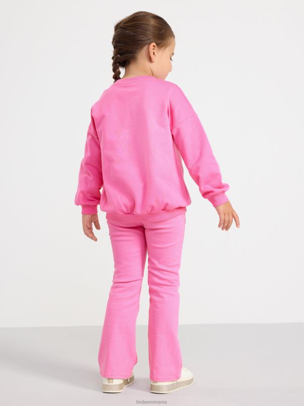 îmbrăcăminte VHZ2F3392 hanorac cu interior periat și unicorn copii roz Lindex