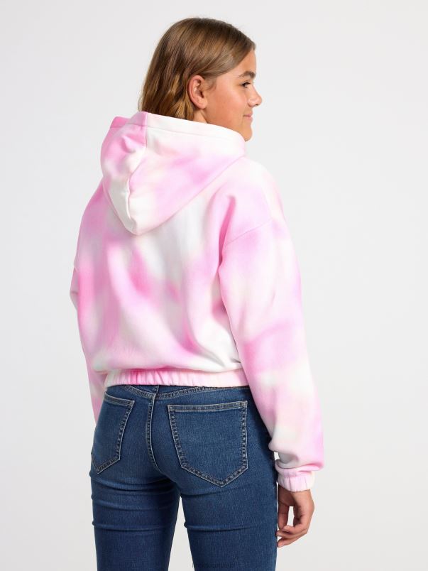 îmbrăcăminte VHZ2F3395 hanorac cu gluga copii aproape alb Lindex