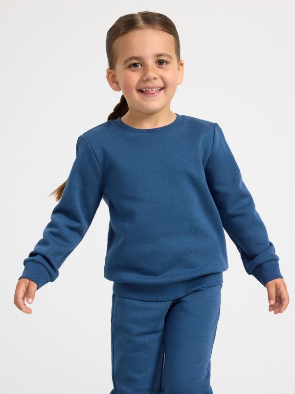 îmbrăcăminte VHZ2F3413 hanorac cu interior periat copii albastru praf închis Lindex