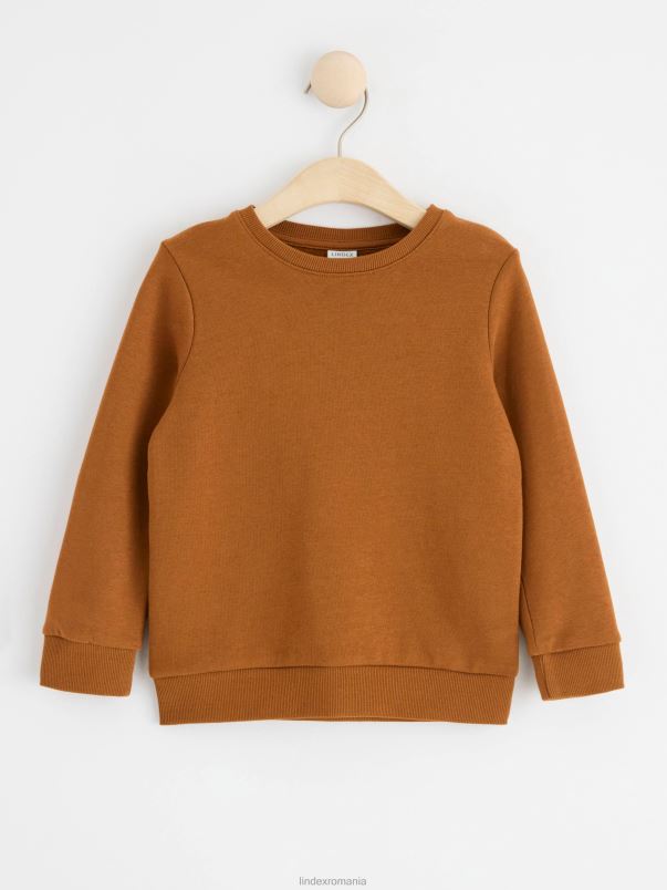 îmbrăcăminte VHZ2F3425 hanorac cu interior periat copii maro Lindex