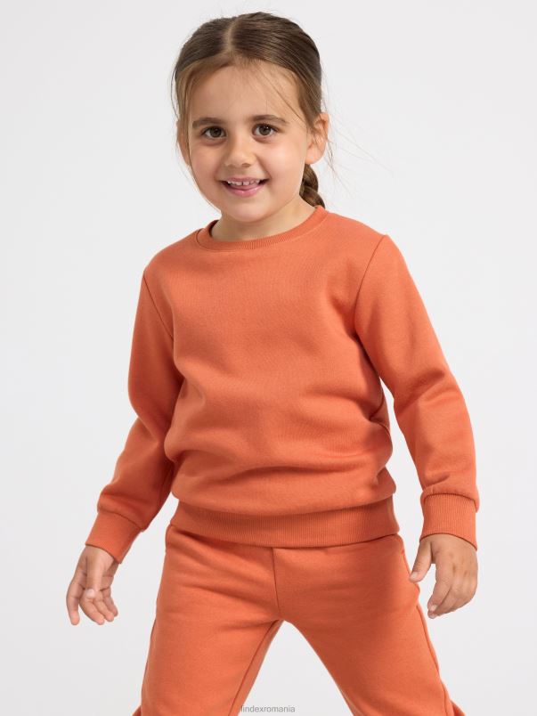 îmbrăcăminte VHZ2F3446 hanorac cu interior periat copii portocală prăfuită Lindex