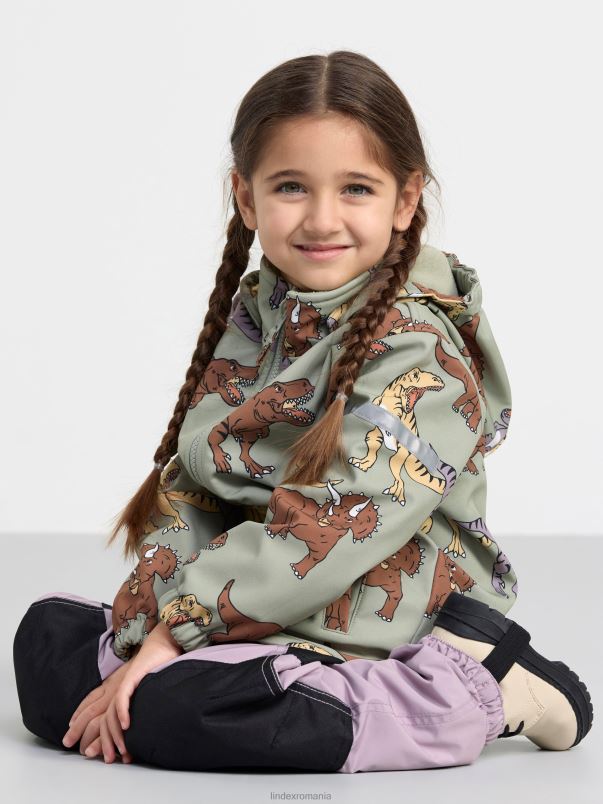 îmbrăcăminte VHZ2F2941 fix jacheta softshell copii verde praf deschis Lindex