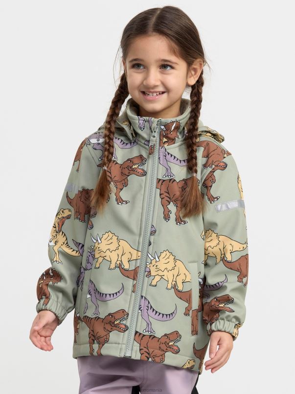 îmbrăcăminte VHZ2F2941 fix jacheta softshell copii verde praf deschis Lindex