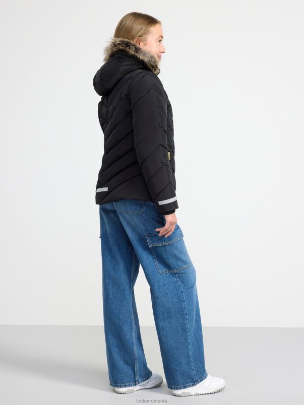 îmbrăcăminte VHZ2F2962 jachetă căptușită hidrofugă copii negru Lindex