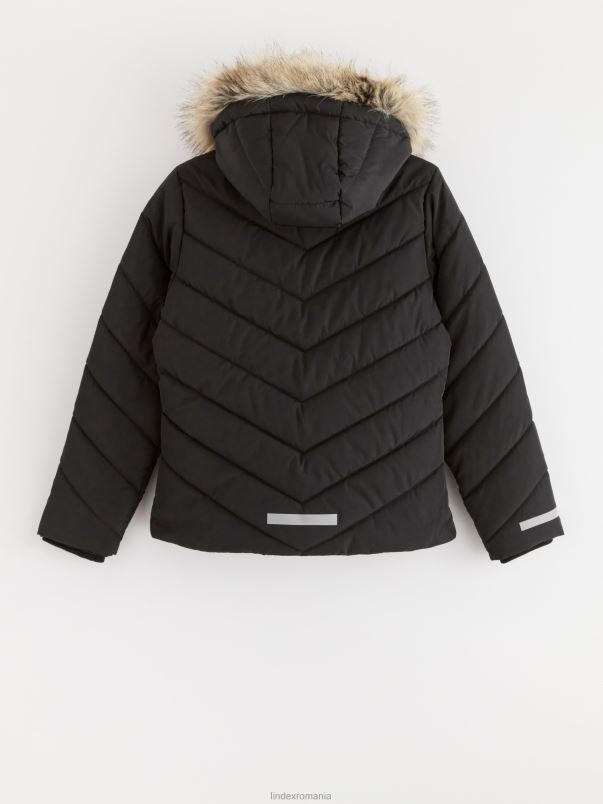 îmbrăcăminte VHZ2F2962 jachetă căptușită hidrofugă copii negru Lindex