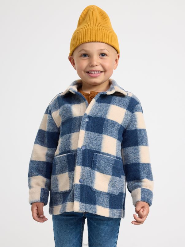 îmbrăcăminte VHZ2F2963 jacheta de camasa copii albastru praf închis Lindex