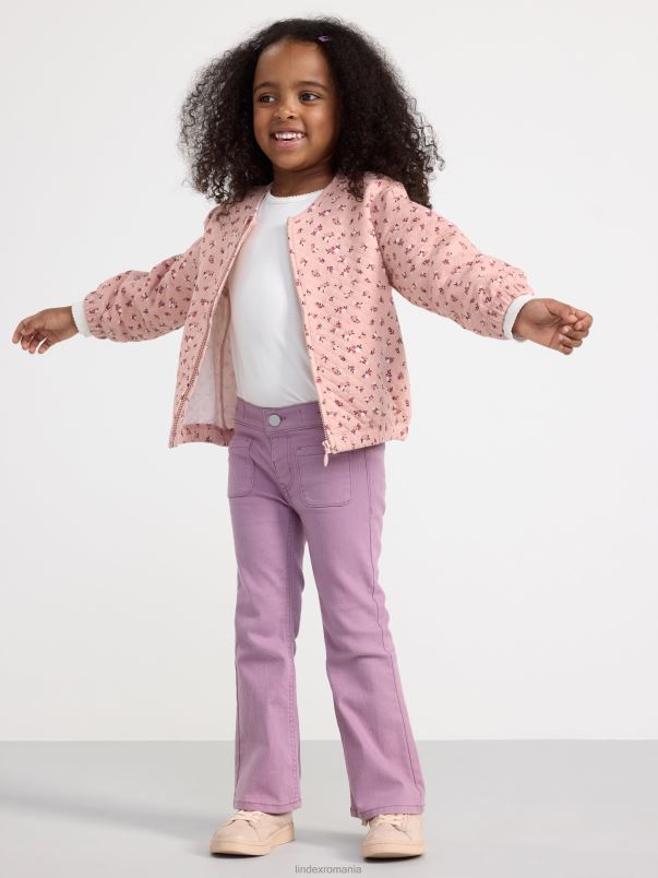 îmbrăcăminte VHZ2F2965 jacheta cu flori copii roz praf Lindex