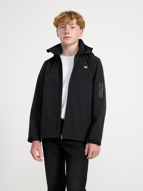 îmbrăcăminte VHZ2F2978 jachetă softshell impermeabilă copii negru Lindex
