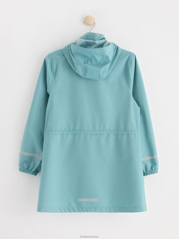 îmbrăcăminte VHZ2F3011 jachetă lungă, rezistentă la apă copii albastru prăfuit Lindex