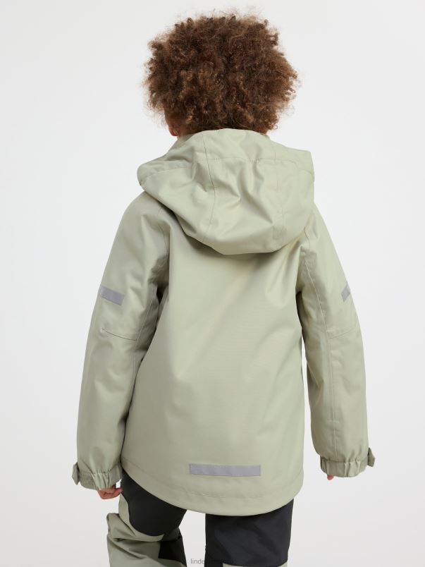 îmbrăcăminte VHZ2F3015 jachetă fix shell cu mâneci reglabile copii verde praf deschis Lindex