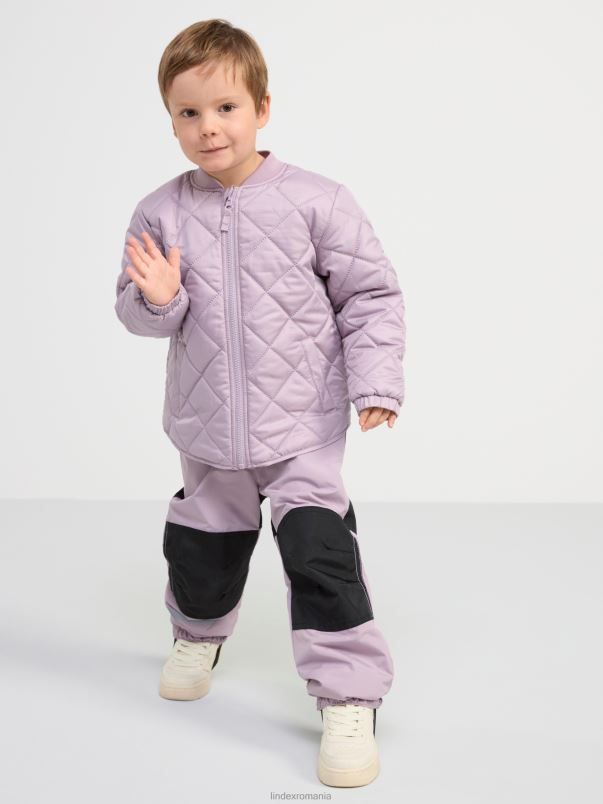 îmbrăcăminte VHZ2F3041 geacă matlasată hidrofugă copii liliac praf deschis Lindex