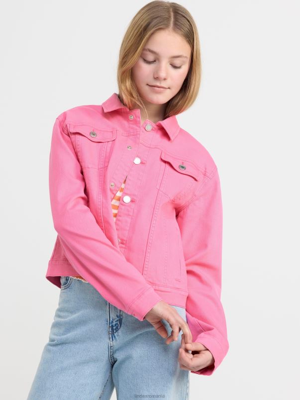 îmbrăcăminte VHZ2F3067 jachetă din twill copii roz Lindex