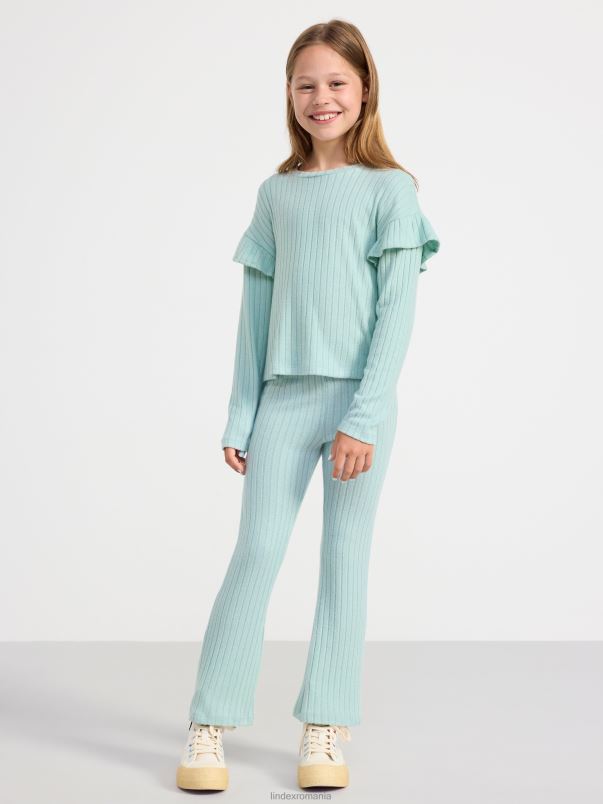 îmbrăcăminte VHZ2F2677 top cu mânecă lungă și cu volanuri copii apă prăfuită Lindex