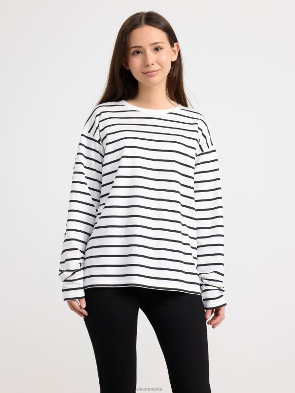 îmbrăcăminte VHZ2F2773 deasupra cu dungi copii negru Lindex