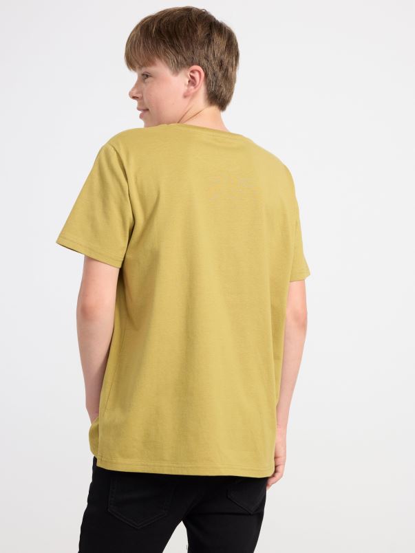 îmbrăcăminte VHZ2F2789 tricou copii verde tei praf Lindex