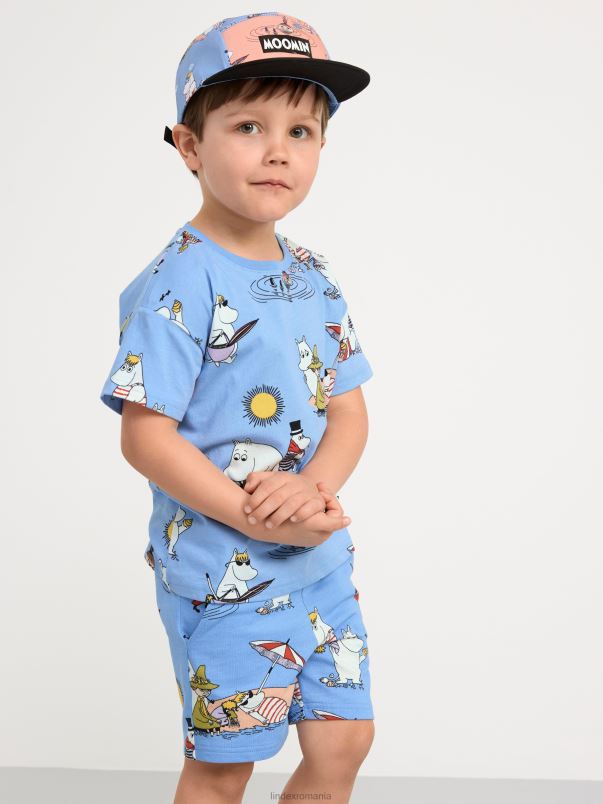 îmbrăcăminte VHZ2F2796 set cu imprimeu moomin copii E albastru praf Lindex