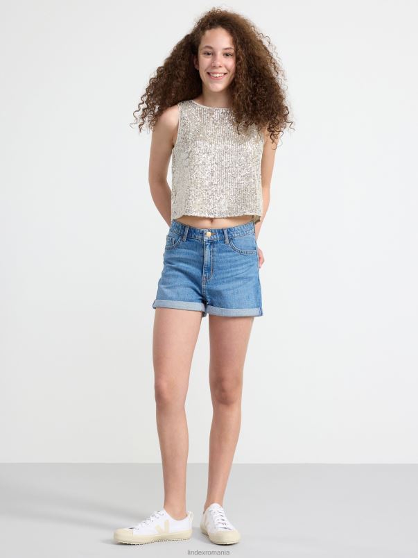 îmbrăcăminte VHZ2F2800 top cu paiete copii argint Lindex