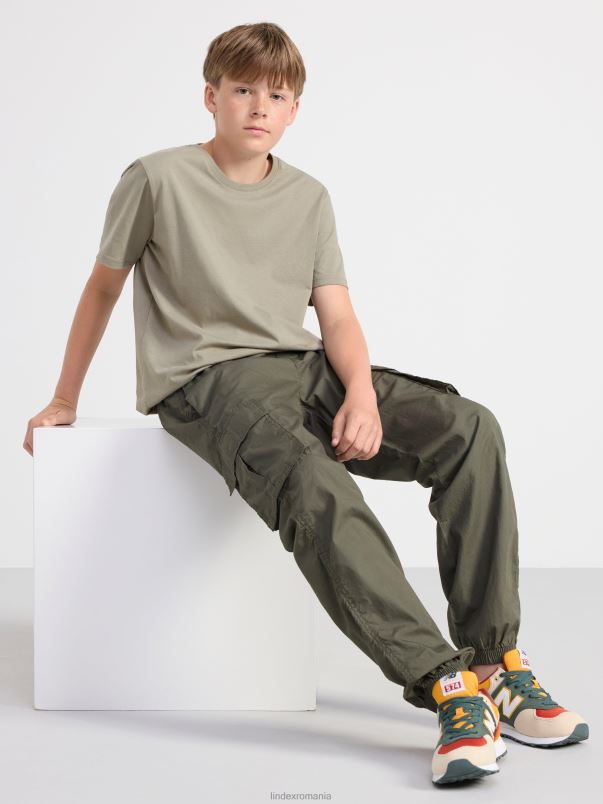 îmbrăcăminte VHZ2F2801 tricou copii kaki deschis Lindex