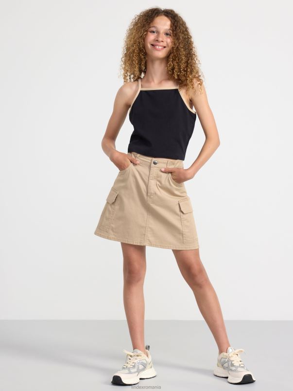 îmbrăcăminte VHZ2F2802 maiou cu bretele subțiri copii negru Lindex