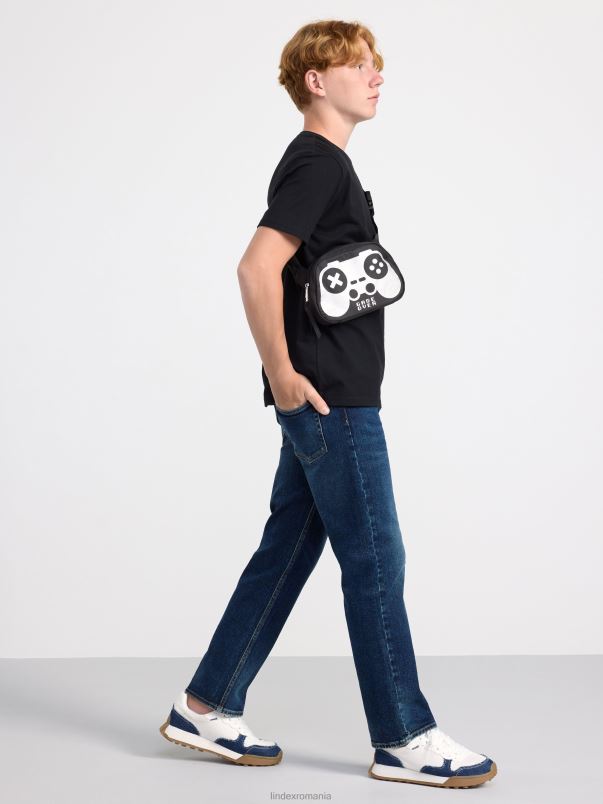 îmbrăcăminte VHZ2F2805 tricou copii negru Lindex