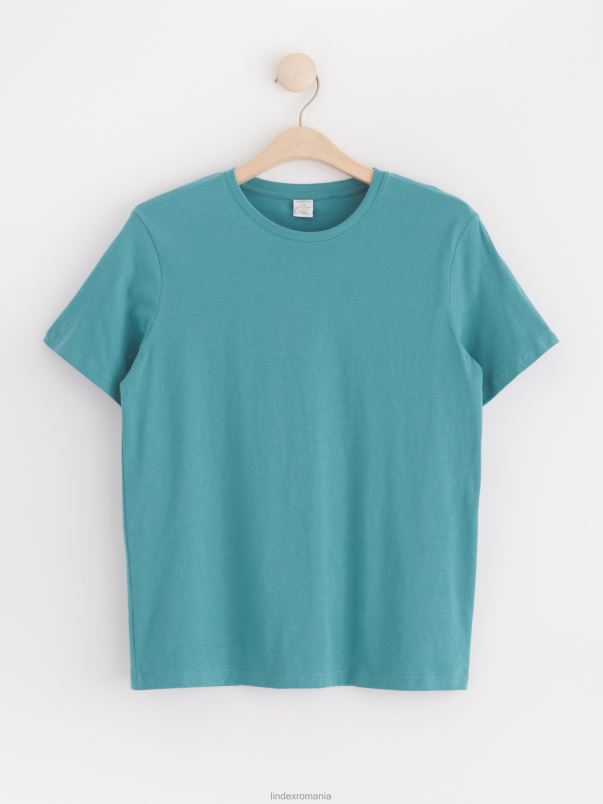 îmbrăcăminte VHZ2F2808 tricou copii turcoaz prafuit Lindex