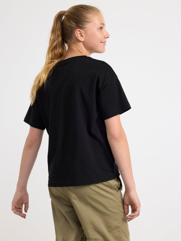 îmbrăcăminte VHZ2F2809 tricou copii negru Lindex
