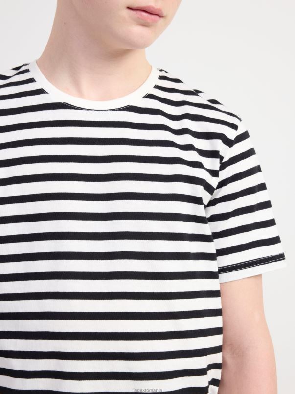 îmbrăcăminte VHZ2F2832 tricou cu dungi copii aproape alb Lindex