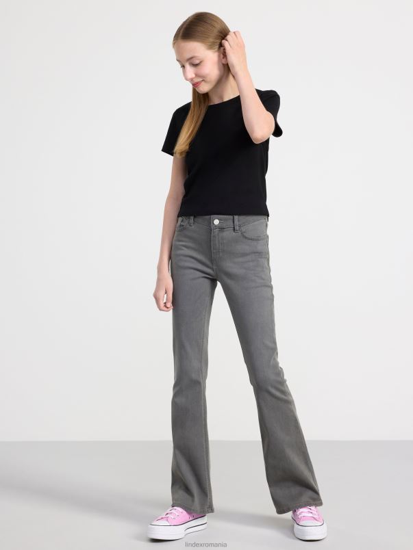 îmbrăcăminte VHZ2F2843 top decupat cu nervuri copii negru Lindex