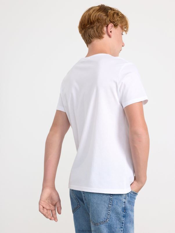 îmbrăcăminte VHZ2F2844 tricou copii alb Lindex