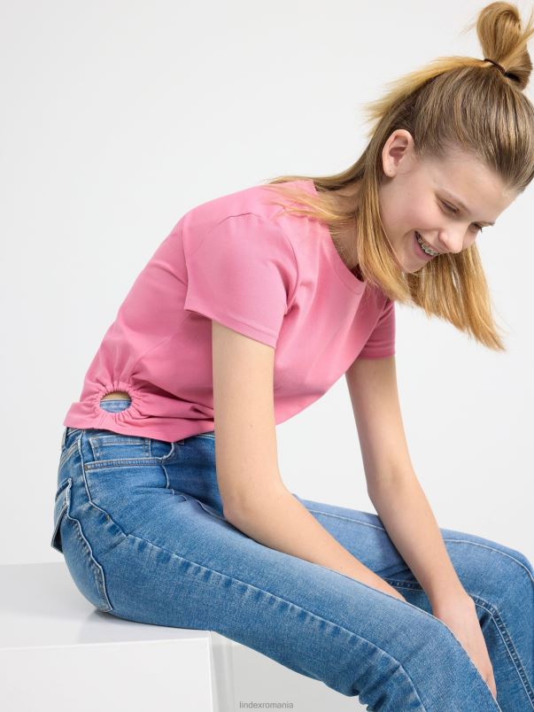 îmbrăcăminte VHZ2F2858 top cu maneca scurta copii roz Lindex