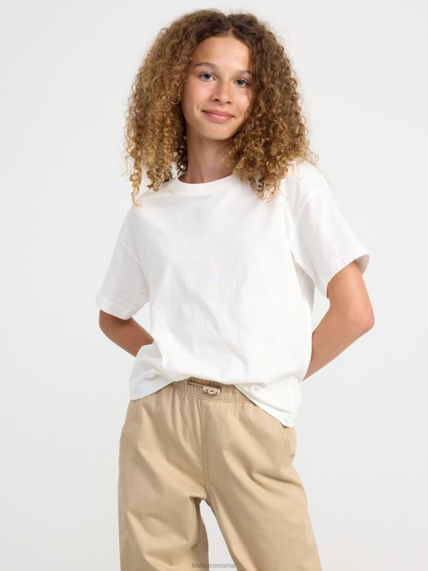 îmbrăcăminte VHZ2F2863 tricou copii aproape alb Lindex