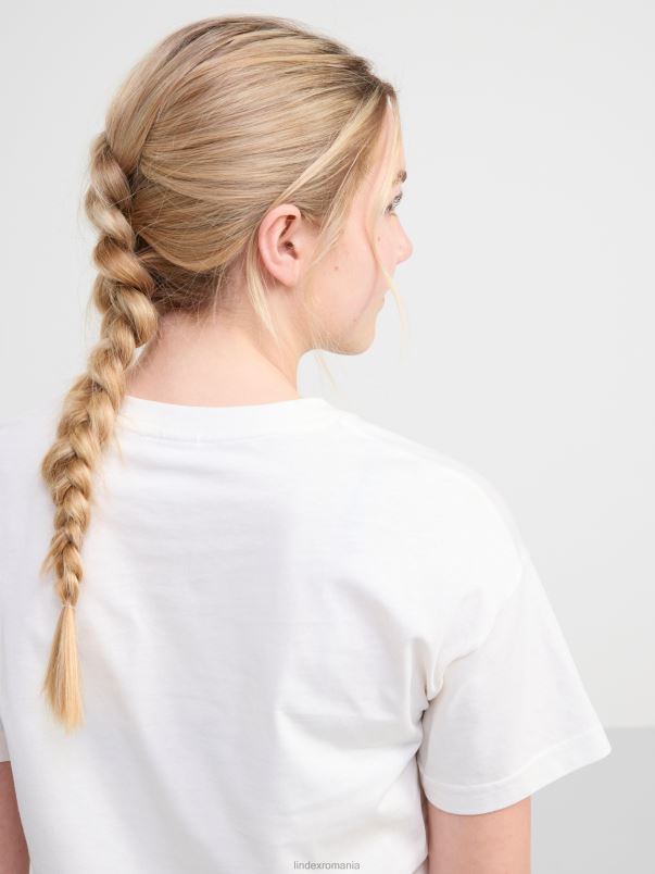 îmbrăcăminte VHZ2F2863 tricou copii aproape alb Lindex