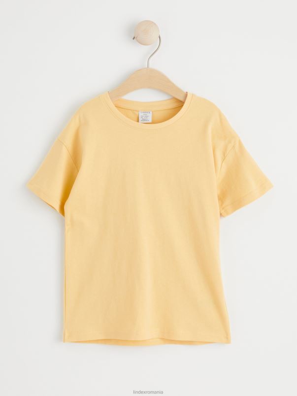 îmbrăcăminte VHZ2F2904 tricou supradimensionat copii galben praf deschis Lindex