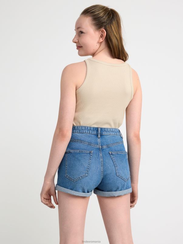 îmbrăcăminte VHZ2F2926 maiou cu nervuri copii bej deschis Lindex