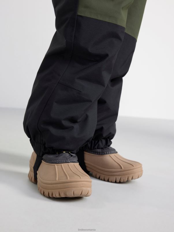 îmbrăcăminte VHZ2F2949 fixați salopetă căptușită impermeabilă copii verde kaki închis Lindex