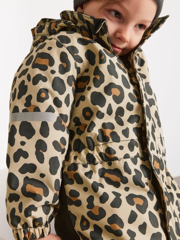 îmbrăcăminte VHZ2F3051 fixați salopeta impermeabilă cu căptușeală detașabilă din lână copii bej Lindex