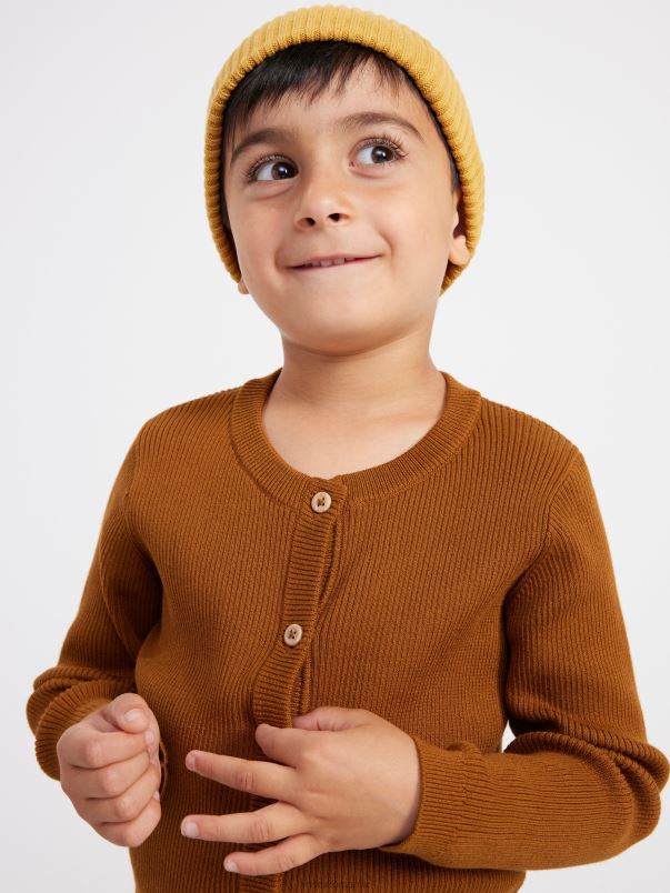 îmbrăcăminte VHZ2F3427 Bluza copii maro Lindex