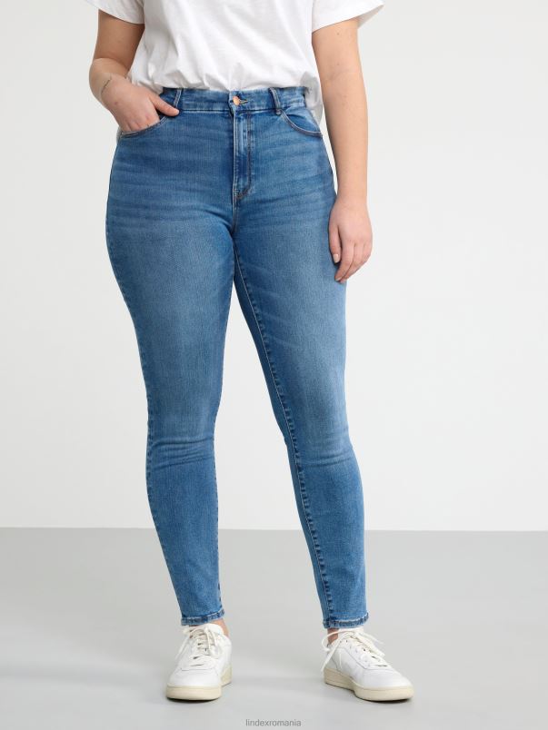 îmbrăcăminte VHZ2F579 blugi clara curve super stretch cu talie inalta femei denim Lindex