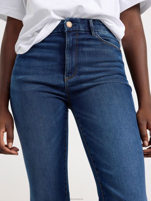 îmbrăcăminte VHZ2F582 blugi evazați mira curve super stretch femei albastru denim Lindex