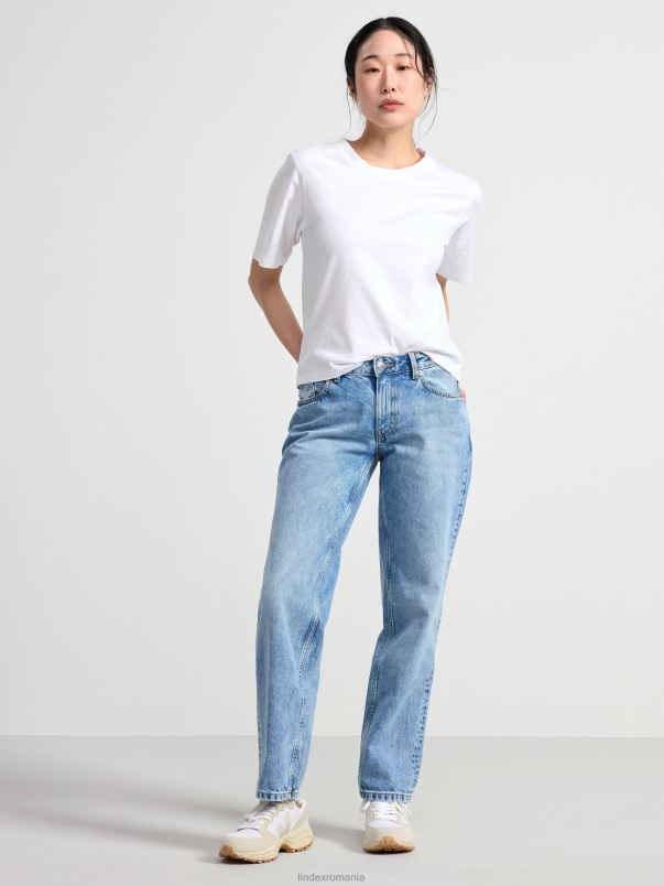 îmbrăcăminte VHZ2F592 blugi bim drepte cu talie joasă femei denim lejer Lindex