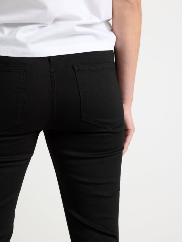 îmbrăcăminte VHZ2F597 blugi vera slim cu talie înaltă femei negru Lindex