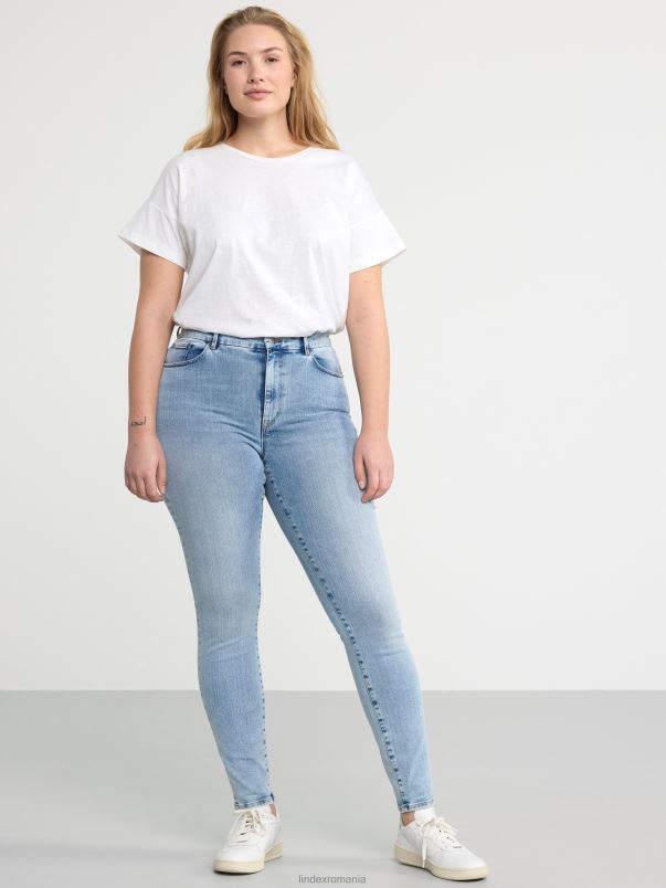 îmbrăcăminte VHZ2F610 blugi clara curve super stretch slim fit cu talie inalta femei denim lejer Lindex