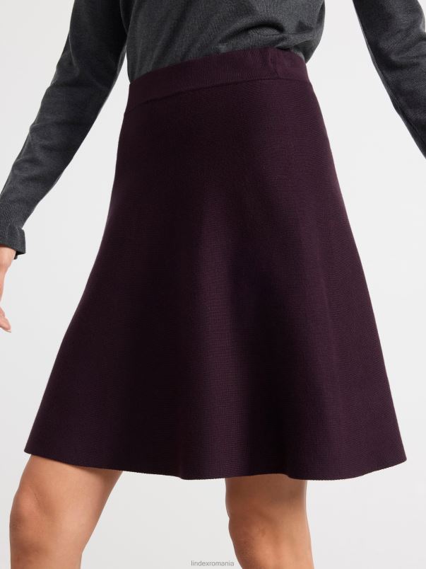 îmbrăcăminte VHZ2F645 fusta tricotata femei dk liliac praf Lindex