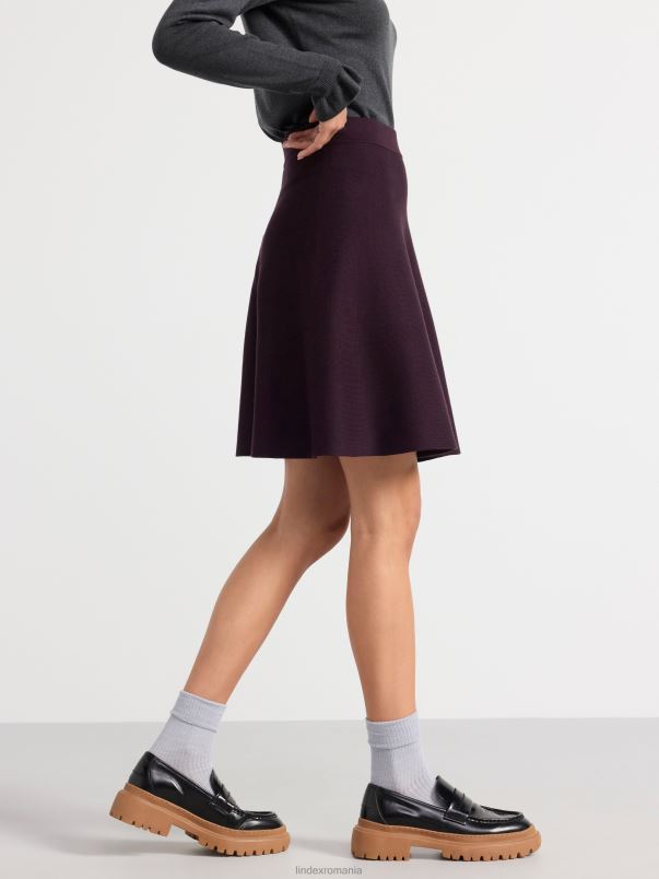 îmbrăcăminte VHZ2F645 fusta tricotata femei dk liliac praf Lindex