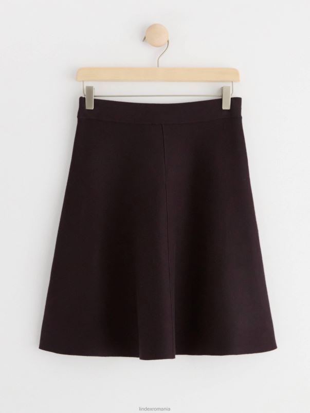 îmbrăcăminte VHZ2F645 fusta tricotata femei dk liliac praf Lindex