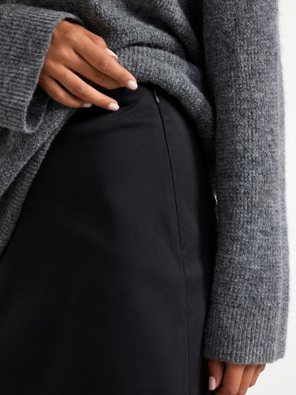 îmbrăcăminte VHZ2F648 fustă scurtă femei negru Lindex