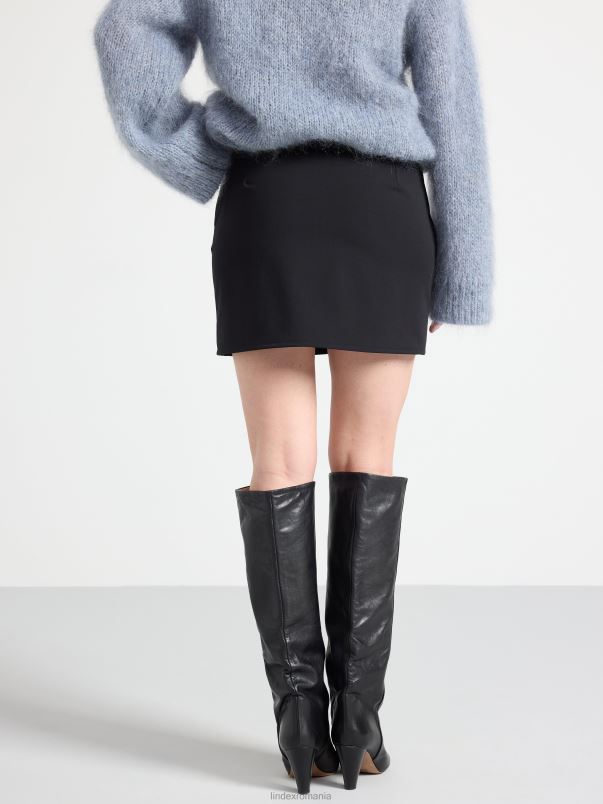 îmbrăcăminte VHZ2F658 fustă mini femei negru Lindex