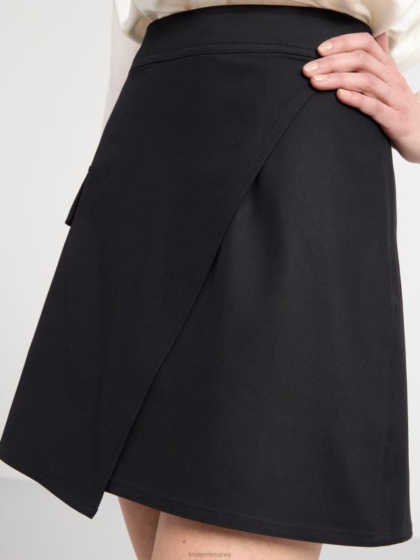 îmbrăcăminte VHZ2F661 fusta cargo femei negru Lindex