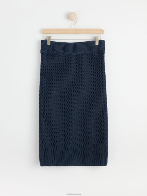 îmbrăcăminte VHZ2F680 fusta tricotata femei marina Lindex